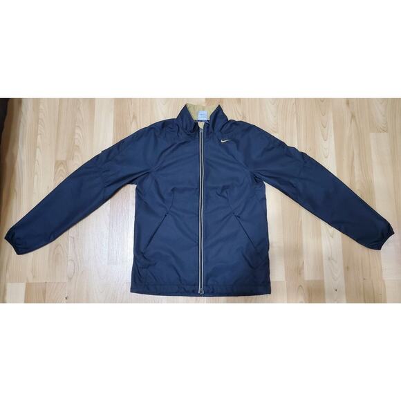 Nike Womens Black Gold Athletic Sphere React Full Zip Track Jacket Size S (4-6) - Picture 1 of 11